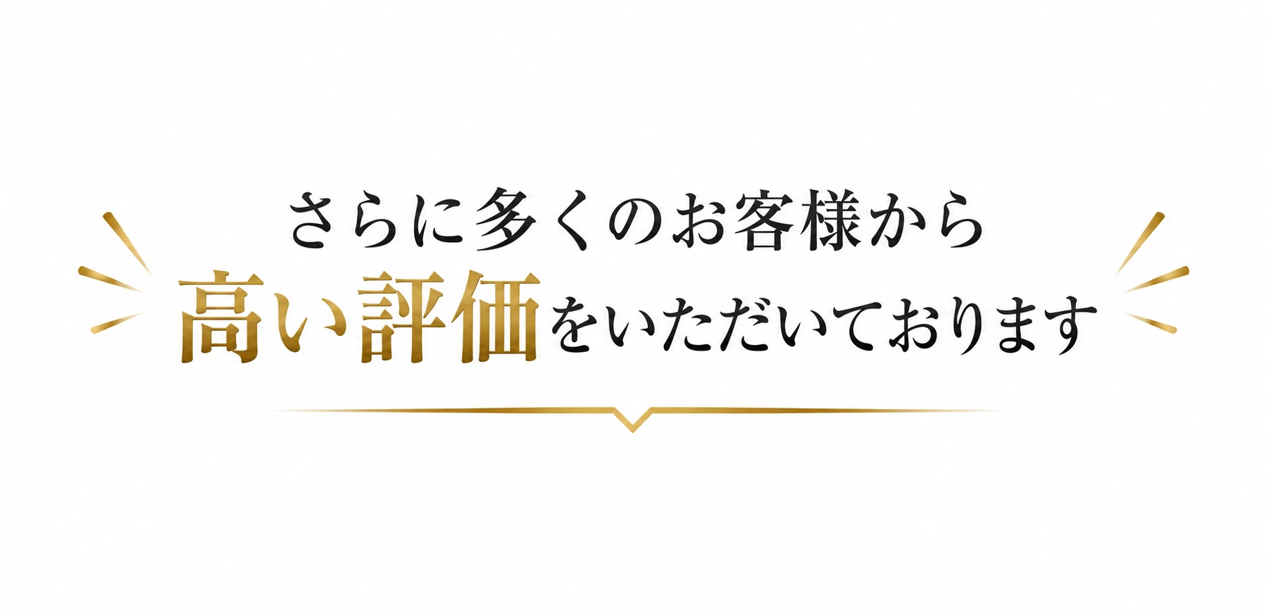 さらに多くのお客様から、高い評価をいただいております。